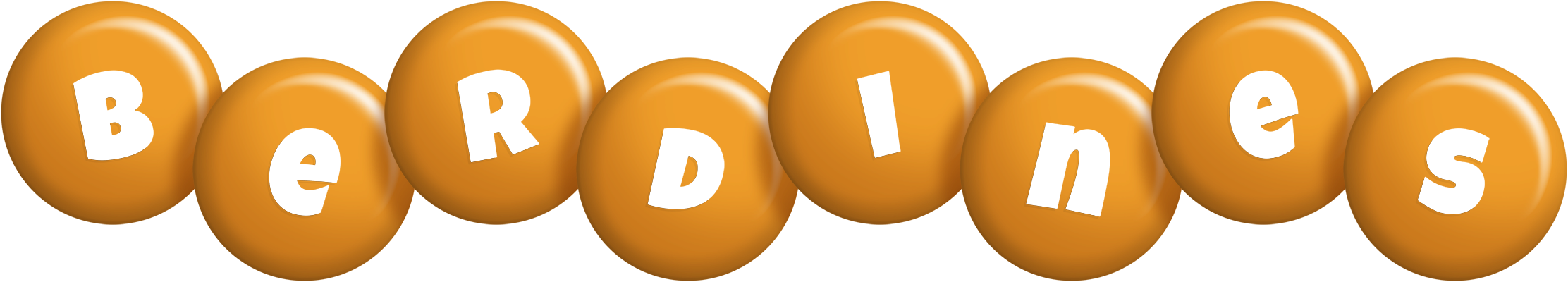 Berdines candy-orange logo