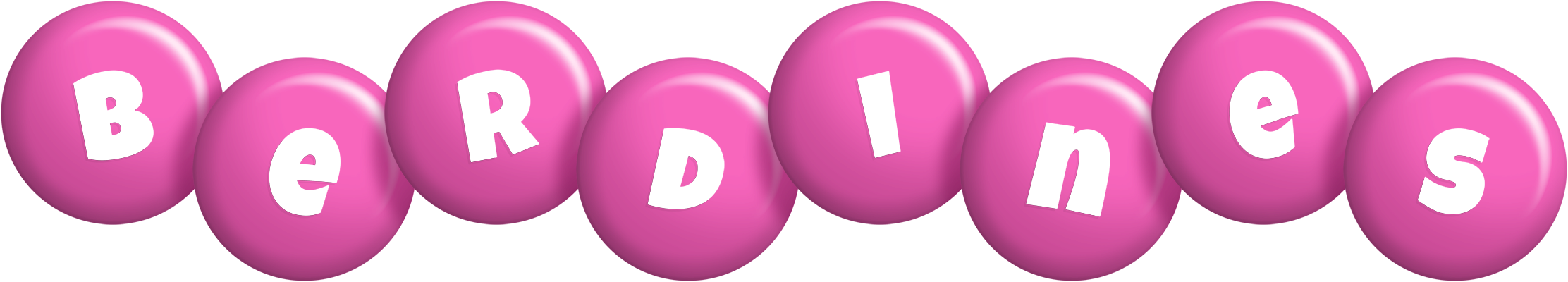 Berdines candy-pink logo
