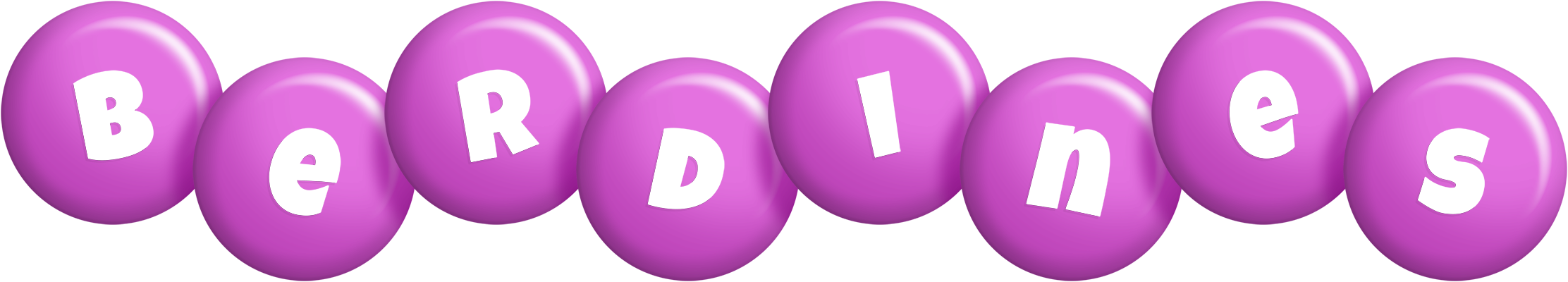 Berdines candy-purple logo