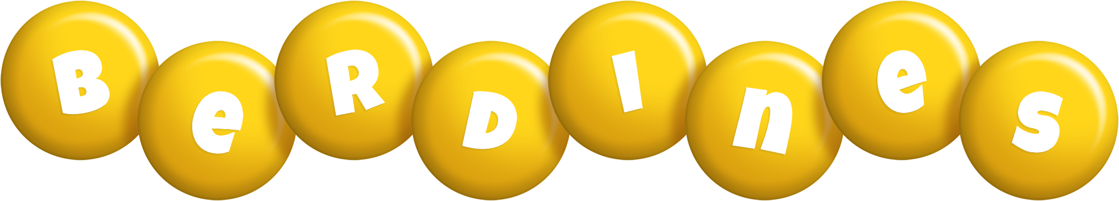 Berdines candy-yellow logo
