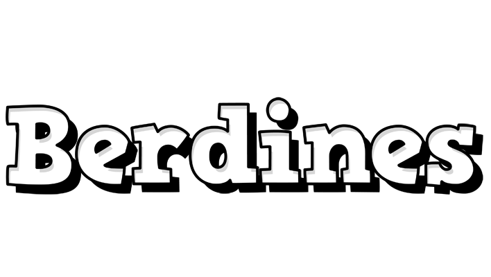 Berdines snowing logo