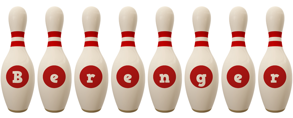 Berenger bowling-pin logo