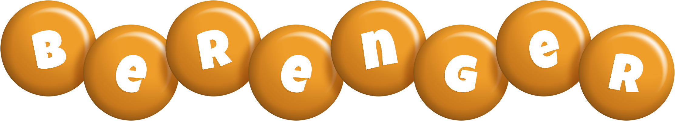 Berenger candy-orange logo