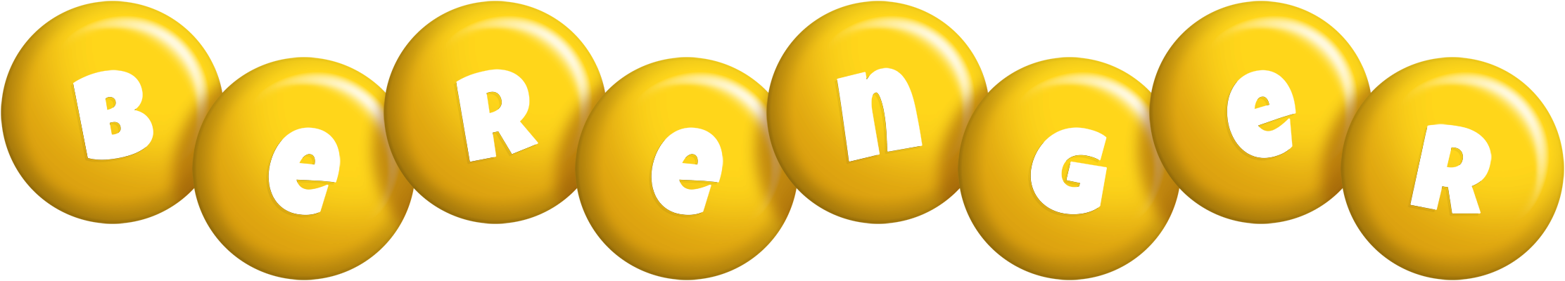 Berenger candy-yellow logo