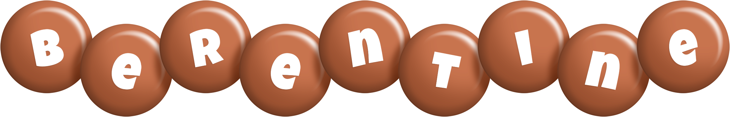 Berentine candy-brown logo