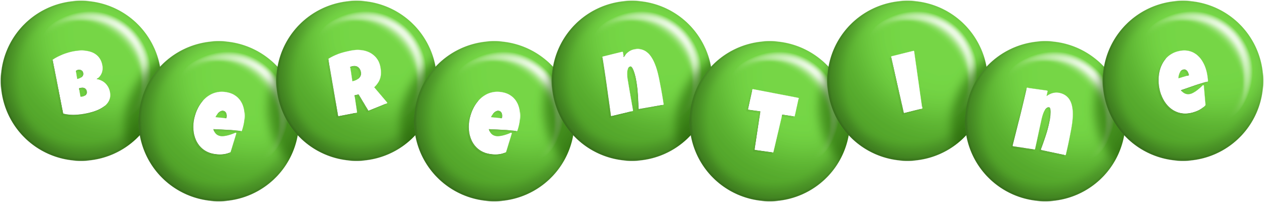 Berentine candy-green logo