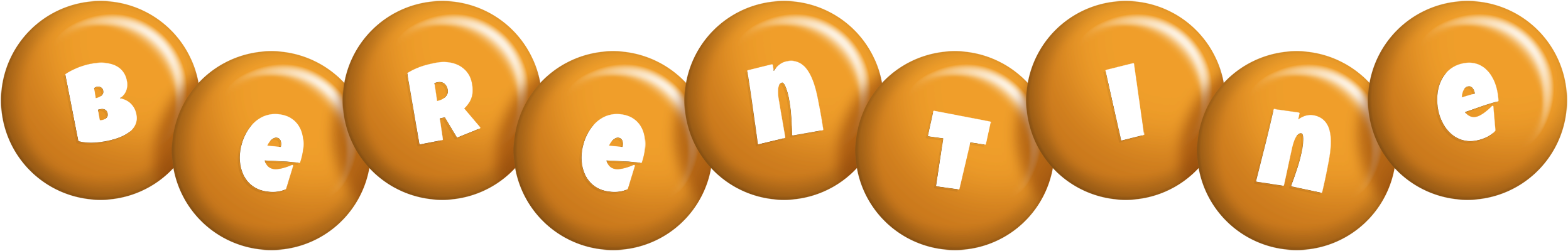 Berentine candy-orange logo