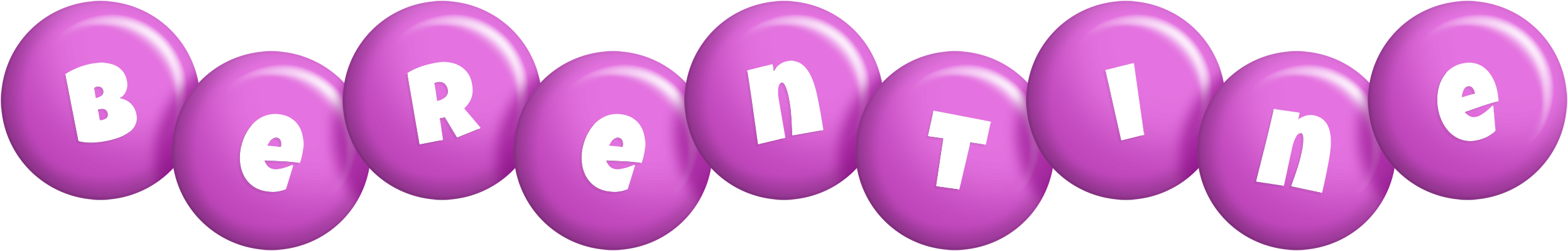 Berentine candy-purple logo