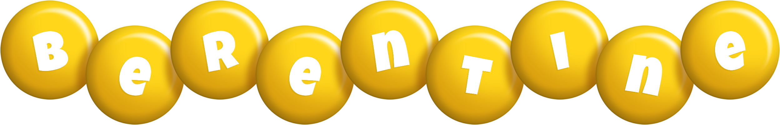 Berentine candy-yellow logo