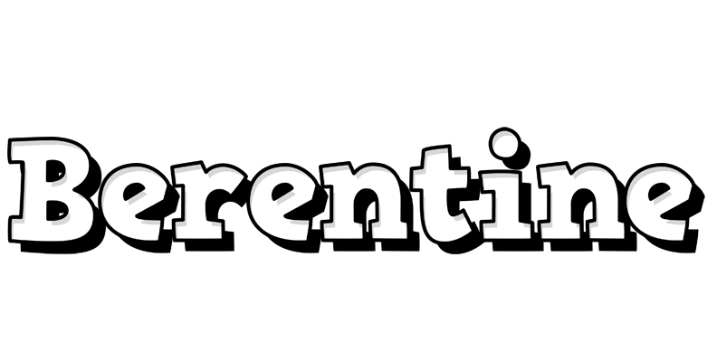Berentine snowing logo