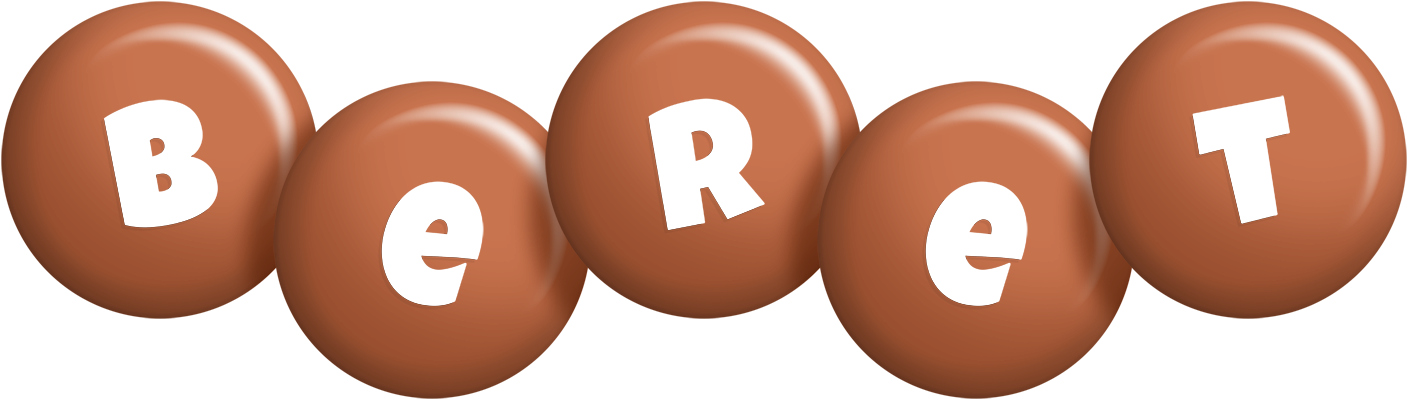 Beret candy-brown logo