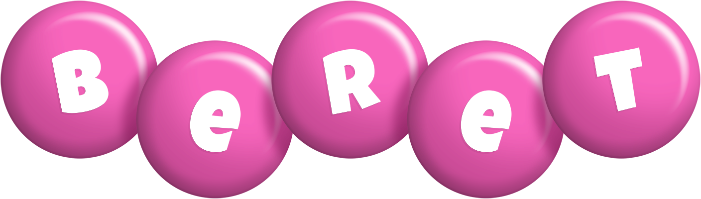 Beret candy-pink logo