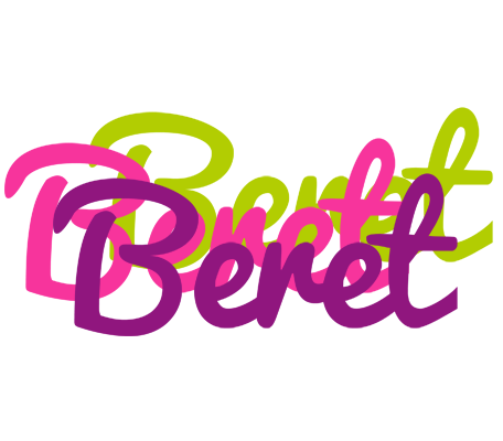 Beret flowers logo