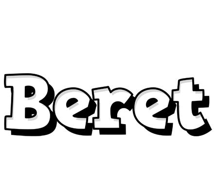 Beret snowing logo
