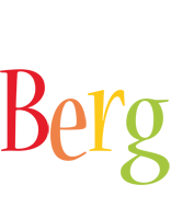 Berg birthday logo