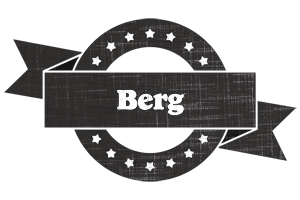 Berg grunge logo