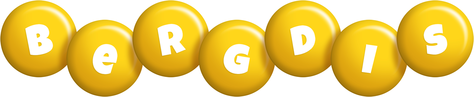 Bergdis candy-yellow logo