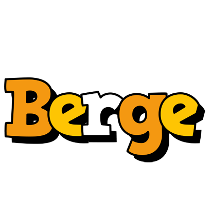 Berge cartoon logo