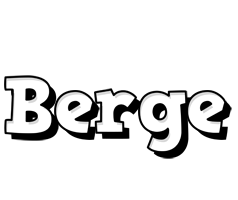 Berge snowing logo