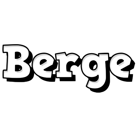 Berge snowing logo