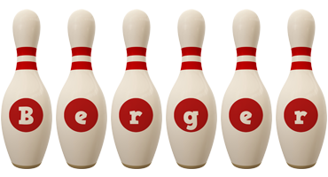 Berger bowling-pin logo