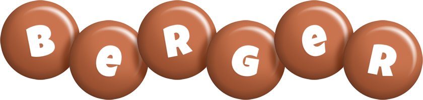 Berger candy-brown logo