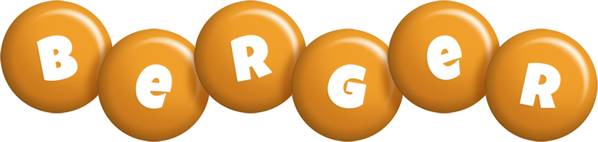 Berger candy-orange logo