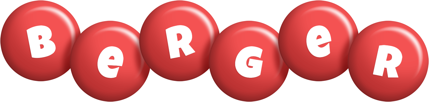 Berger candy-red logo