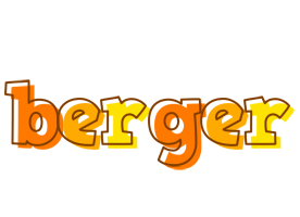 Berger desert logo