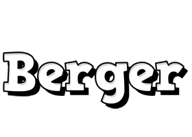 Berger snowing logo