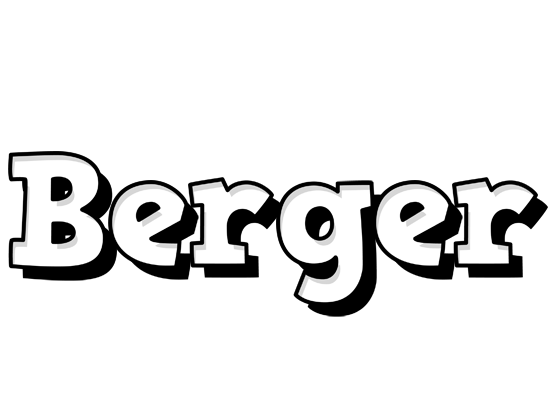 Berger snowing logo