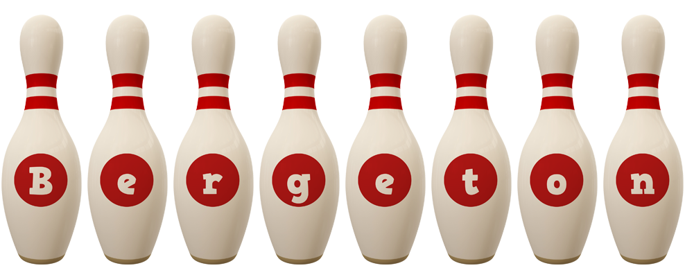 Bergeton bowling-pin logo