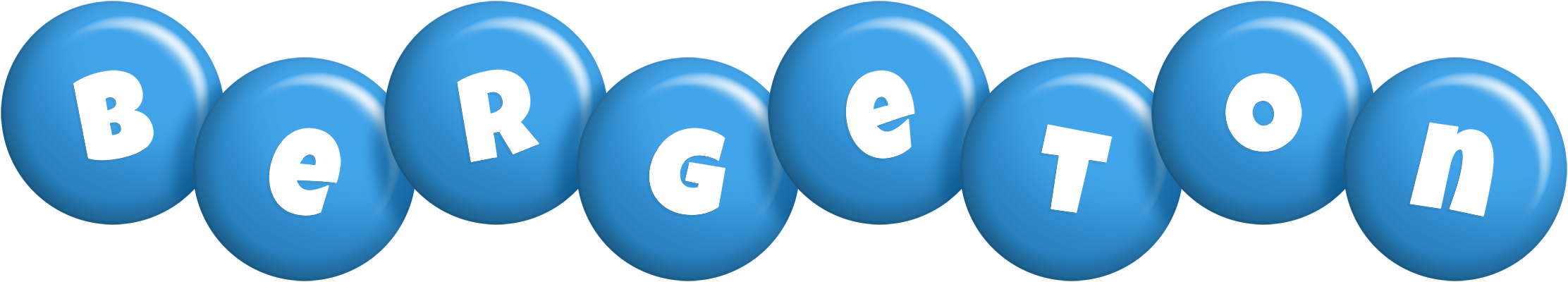Bergeton candy-blue logo