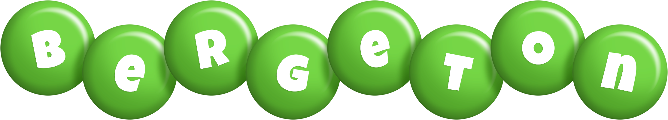 Bergeton candy-green logo