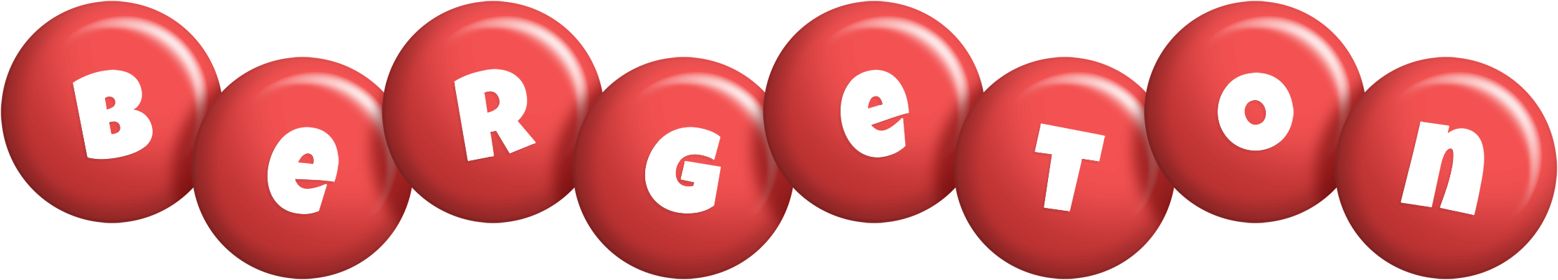 Bergeton candy-red logo