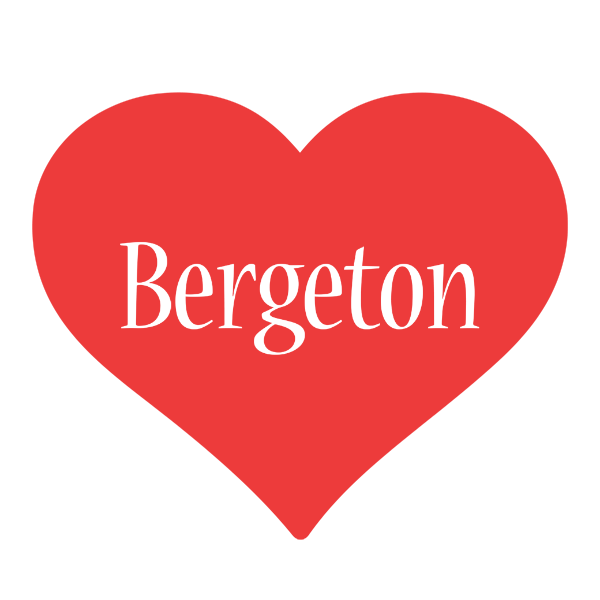 Bergeton love logo