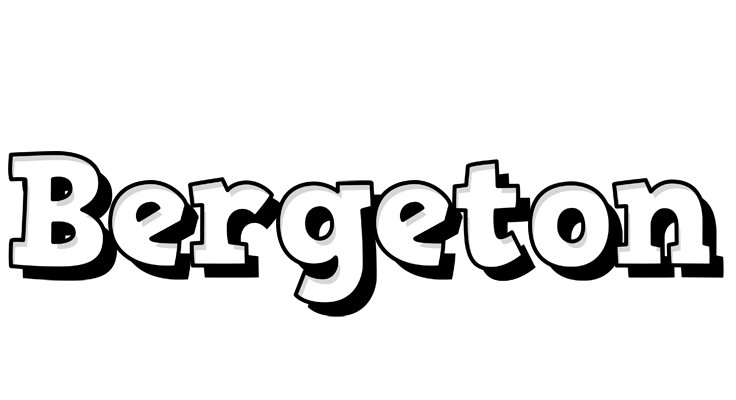 Bergeton snowing logo