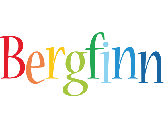 Bergfinn birthday logo