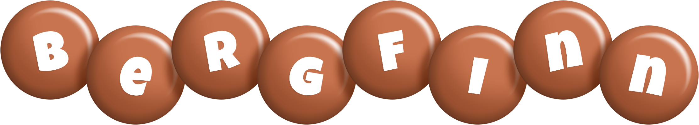 Bergfinn candy-brown logo