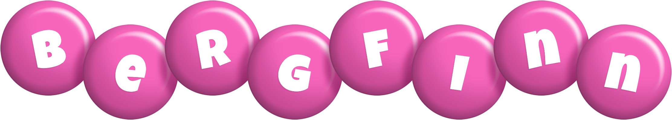 Bergfinn candy-pink logo