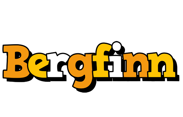 Bergfinn cartoon logo