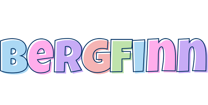 Bergfinn pastel logo
