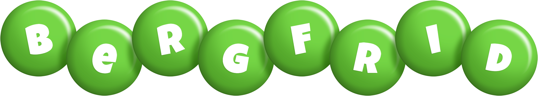 Bergfrid candy-green logo