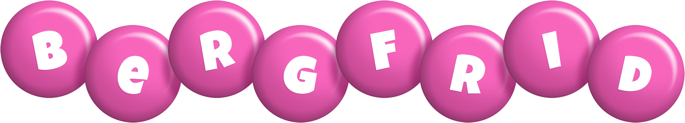 Bergfrid candy-pink logo