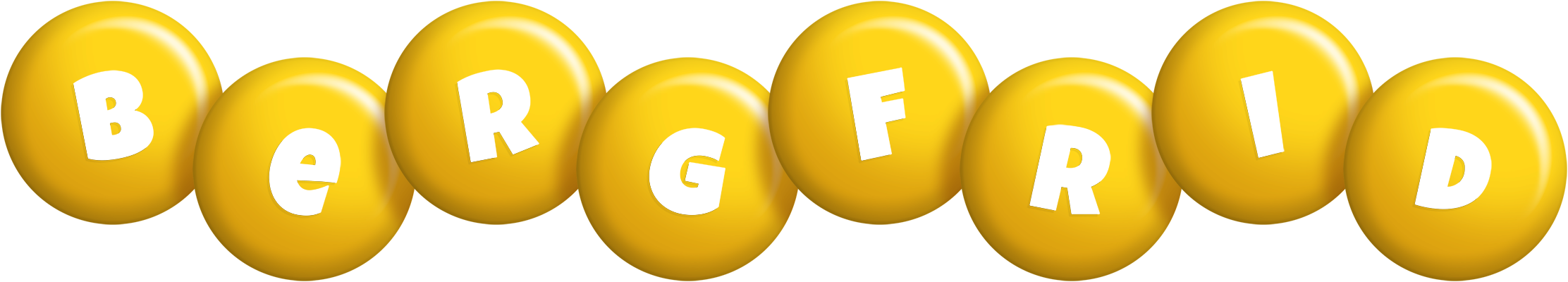 Bergfrid candy-yellow logo