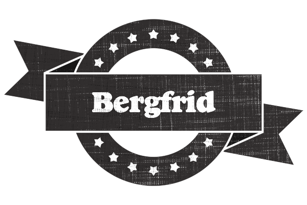 Bergfrid grunge logo
