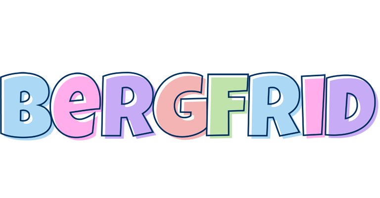 Bergfrid pastel logo