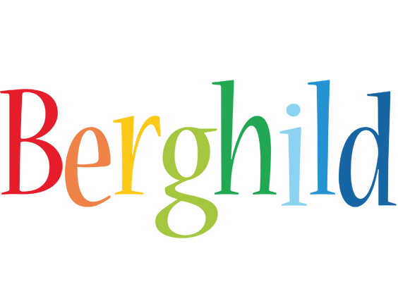 Berghild birthday logo