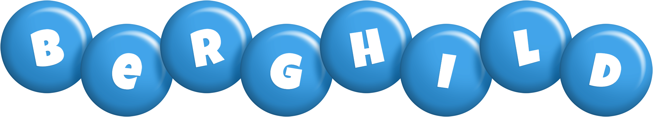 Berghild candy-blue logo
