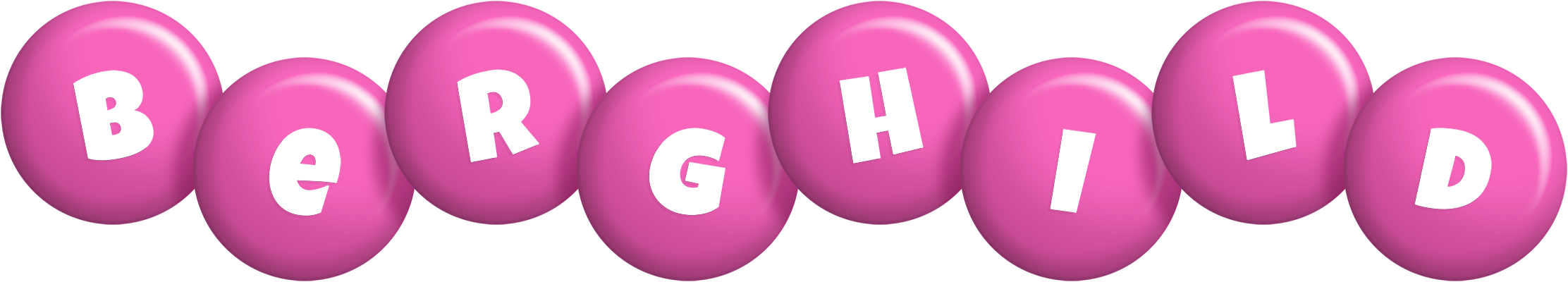 Berghild candy-pink logo